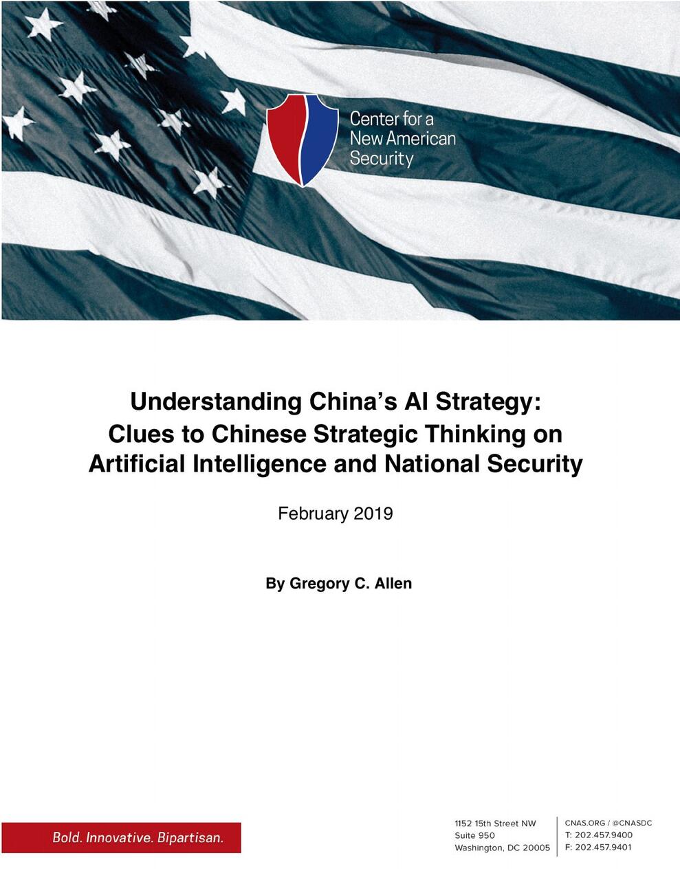 Understanding China’s AI Strategy: Clues to Chinese Strategic Thinking on Artificial Intelligence and National Security cover